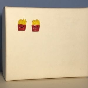 French fry earrings